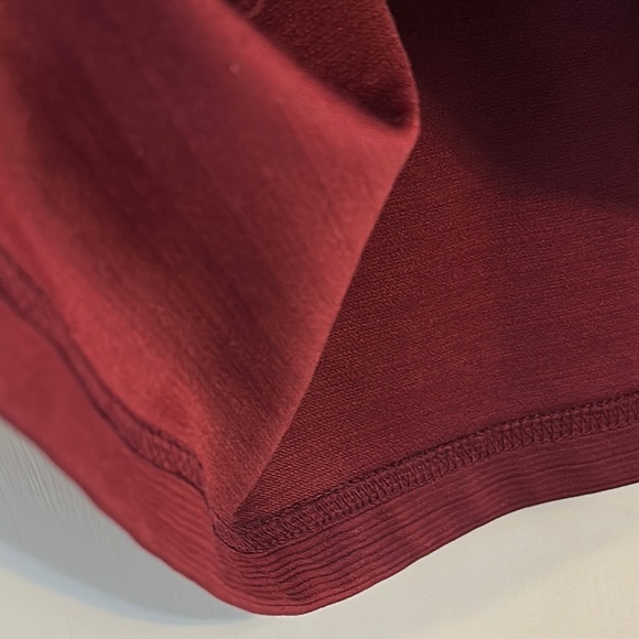 Red Polo Shirt with Short Sleeves and Textured Fabric - Picture 5 of 5